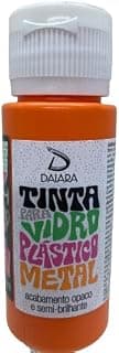 Tinta artesanato para Vidro, Plastico e Metal 60 ml Base Dagua (06 LARANJA) - Produto 8 mais recomendado com 0 estrelas
