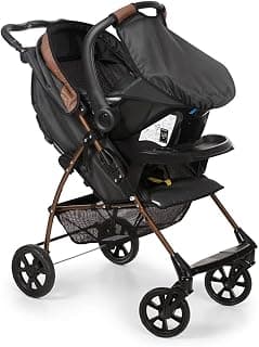 Carrinho de Bebê Galzerano Romano Travel System Para Passeio Preto Cobre Até 15Kg + Bebê Conforto - Produto 10 mais recomendado com 3.3 estrelas