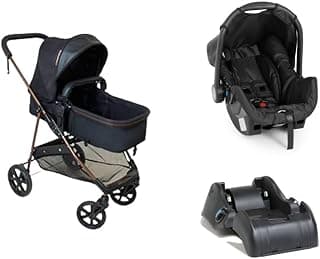Carrinho de Bebe Infantil Berço Passeio Moises Reversível Bebê Conforto Base Auto Napoli Galzerano - Produto 1 mais recomendado com 4.7 estrelas