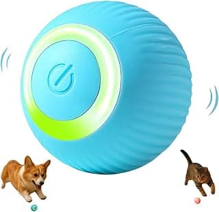 Bola para Pet Inteligente Giratória Interativa Brinquedo para Gatos e Cachorros com Movimento Automático Rotação 360° LED - Produto 8 mais recomendado com 3.4 estrelas