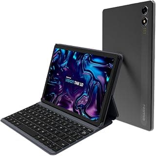 Tablet Positivo Vision TAB 10 com Capa Teclado 4GB RAM 128GB Armazenamento, Octa-Core, 13MP + Selfie 5MP, Bateria 6000mAh, Tela 10.1“ HD, Wifi AC e 4G, Full Lamination - Preto - Produto 6 mais recomendado com 4.5 estrelas