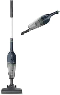 Aspirador pó vertical com fio portátil de mão 2 em 1 1450W cabo 5m capacidade 1,6L filtro HEPA Electrolux STK14 Azul Denim 127v - Produto 4 mais recomendado com 4.7 estrelas