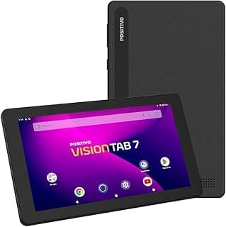 Tablet Positivo Vision TAB 7 - Processador Octa-Core 3GB RAM 64GB Armazenamento, Tela 7” IPS, Bateria 3100mAh, Android 14 Go, Wi-fi - Preto - Produto 8 mais recomendado com 4.2 estrelas