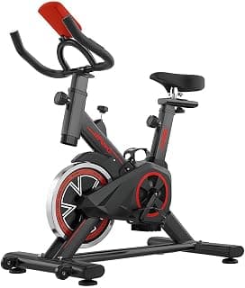 Bicicleta Ergométrica Bike Spinning – Bike Treino em Casa, Academia, Exercícios Cardio e Emagrecimento, Design Confortável e Ajustável, Vertical Silenciosa - Produto 10 mais recomendado com 4 estrelas