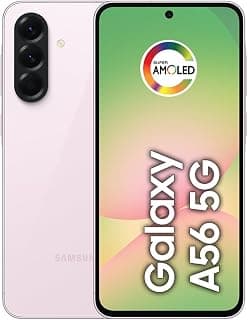 Smartphone Samsung Galaxy A56 5G 256GB, 8GB RAM, Câmera 50MP, IP67, Super AMOLED 6.7", Recursos AI, Rosa - Produto 3 mais recomendado com 4.8 estrelas