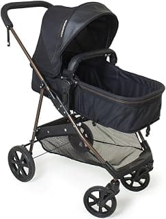 Carrinho de Bebê Berço Moisés Passeio Napoli Preto Galzerano - Produto 5 mais recomendado com 4.3 estrelas