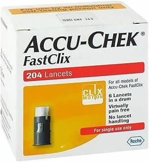 Lancetas Accu-Chek Fastclix C/204 - Produto 6 mais recomendado com 4.9 estrelas