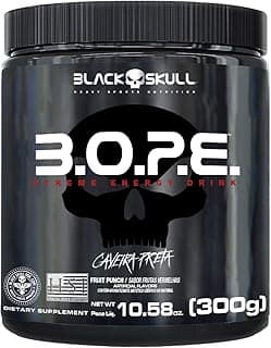 B.O.P.E Pré Treino - 300G Frutas Vermelhas - Black Skull, Black Skull - Produto em review com 4.6 estrelas e 1.600 avaliações
