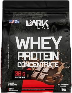 Whey Protein Concentrado Dark Lab, 1kg, Chocolate, Ganho de Massa Muscular - Produto 7 mais recomendado com 4.6 estrelas