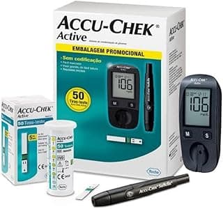 Medidor de Glicose Accu-chek Active Completo com 50 Tiras - Produto 4 mais recomendado com 4.6 estrelas
