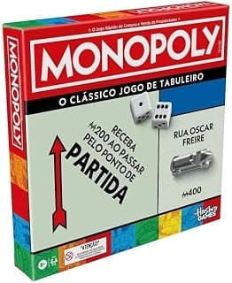 Monopoly Jogo de tabuleiro para a família, jogos de estratégia, 2 a 6 jogadores, jogos para crianças - Produto 9 mais recomendado com 4.7 estrelas