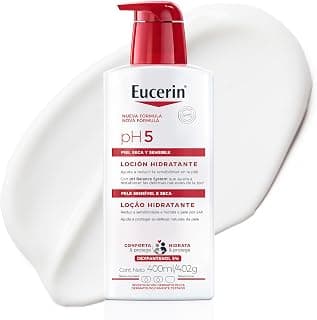 EUCERIN Loção Hidratante Corporal pH5 400ml, Pele Sensível, Dexpantenol, Glicerina - Produto 9 mais recomendado com 4.8 estrelas