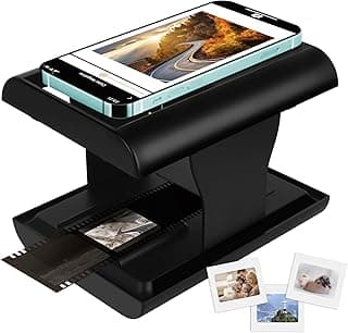 Scanner de filmes móvel, scanner de slides e negativos de 35 mm para slides antigos em JPG, adequado para iPhone e smartphone, suporta edição e compartilhamento - Produto 10 mais recomendado com 3 estrelas