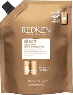 Redken Condicionador All Soft, Promove hidratação profunda e 15x mais maciez, Maciez intensa, Fórmula com óleo de argan, Para cabelos secos e opacos, 500ml - Produto em review com 5 estrelas e 2 avaliações