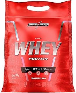Integralmedica - Hipercalórico - Nutri Whey Protein Baunilha - Pouch 900g - Fonte de Proteínas e Carboidratos - Suplemento Alimentar, Ganho Muscular e Recuperação Pós-Treino - Super Mass Gainer - Produto em review com 4.6 estrelas e 22.800 avaliações