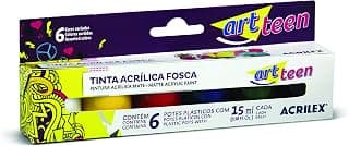 Acrílica Fosca Conjunto com 6 Cores, Acrilex, 035060000, Multicor - Produto 1 mais recomendado com 4.8 estrelas