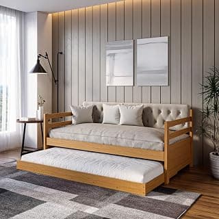 Sofá Cama Bicama Solteiro Lux Imbuia - Produto 5 mais recomendado com 0 estrelas