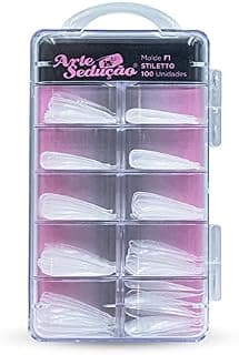 Molde F1 Stiletto Unhas de Gel, Arte Sedução, 100 Unidades - Produto 2 mais recomendado com 4.4 estrelas