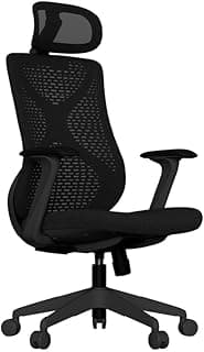 Cadeira Ergonômica Aiven Mesh com Apoio Lombar Ajustável, Reclino e Mobilidade 360° – Ideal para Startups e Home Office (Preto) - Produto 7 mais recomendado com 0 estrelas