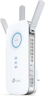 TP-Link RE450 Extensor de Rango de Repetidor WiFi de Banda Dual Universal, 3 Antenas Externas, Puerto Gigabit Ethernet, AC1750, Modo AP Compatible, Blanco - Produto 1 mais recomendado com 4.7 estrelas