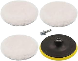 Kit Polimento Vidro Polir Carro Moto Boina De Lã Sintetica - Produto 4 mais recomendado com 3.6 estrelas