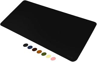 MousePad Desk Pad em Couro Ecologico Premium Couse 70x30cm (Preto) - Produto 5 mais recomendado com 4.4 estrelas