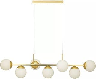 Lustre Pendente Jabuticaba 7 globos E27 Alumínio Dourado - Produto 5 mais recomendado com 4.6 estrelas