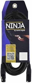CABO PARA MICROFONE XLR MACHO/XLR FEMEA NINJA LW 25FT 7,62 METROS PRETO - SANTO ANGELO - Produto 5 mais recomendado com 4.9 estrelas