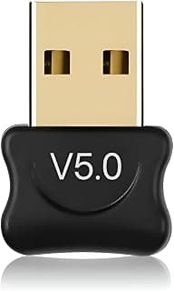 Adaptador Bluetooth 5.0 USB Receptor Dongle Para PC e Notebook Compatível Com Fone De Ouvido Mouse Teclado Windows Linux - Produto 7 mais recomendado com 4.1 estrelas