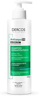 Vichy Dercos Shampoo Anticaspa DS para Cabelos Normais a Oleosos, Elimina 100% da Caspa Visível e Coceira, Ação Antirreincidência por 6 Semanas, Controla a Oleosidade, 300g - Produto 3 mais recomendado com 4.8 estrelas