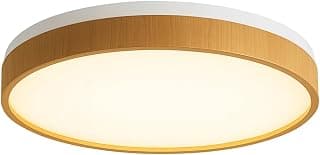 Plafon Luminária LED de Sobrepor Space 38cm com Efeito Estrelado Branco Madeira – Multicolor (Frio, Neutro, Quente) – 30W 2400lm – Para Salas, Quartos, Ambientes Internos - Produto 7 mais recomendado com 4.7 estrelas