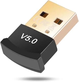 Receptor Bluetooth 5.0 Adaptador USB Wireless Transmissor Para PC, Computador, Notebook, Laptop, Fone de Ouvido, Gamepad, Impressora, Acessório Eletrônico Preto ou Branco LINHA PREMIUM - Produto 4 mais recomendado com 4.2 estrelas