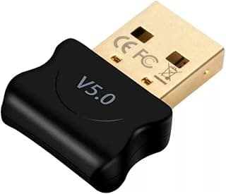 Adaptador Bluetooth 5.0 USB Receptor Dongle para PC, Notebook e Computador – Conecte Fone de Ouvido, Teclado, Mouse, Gamepad e Impressora – Compatível com Windows e Linux - Premium - Produto 8 mais recomendado com 0 estrelas