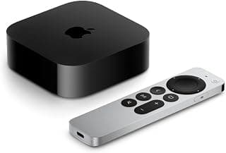 2022 Apple TV 4K Wi‑Fi + Ethernet - 128 GB (3ª geração) - Produto 4 mais recomendado com 4.8 estrelas