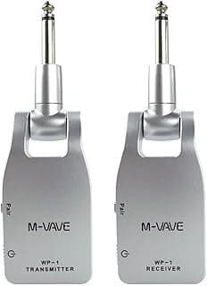 ANVAR M-VAVE Kit Transmissor e Receptor Sem Fio Profissional, Alta Fidelidade Áudio 20-20KHz, 6 Dispositivos Simultâneos, Rotação 280°, Ideal para Músicos ao Vivo e Estúdio - Produto 5 mais recomendado com 4.8 estrelas