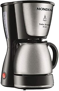 Cafeteira Elétrica Dolce Arome, Mondial, Preto/Inox, 550W, 110V - C-34 JI 15X - Produto 9 mais recomendado com 4.6 estrelas