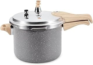 OSTER Panela de Pressão 4,5 Litros Bravada - Corpo com Revestimento Cerâmico Antiaderente e Acabamento Marmorizado na Cor Dark Grey, Base com Fundo Triplo Compatível com Indução - Produto 8 mais recomendado com 4.5 estrelas