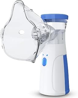 Nebulizador Inalador Ultrassonico Sem Fio Recarregavel USB Compacto Portatil Silencioso Criança Adulto Mesh Mini Ultrassom Infantil Premium - Produto 5 mais recomendado com 4 estrelas