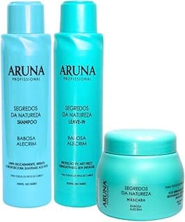 Combo Segredos da Natureza - Shampoo 300ml + Máscara 300g + Leave-In 300ml - Hidratação, Brilho e Fortalecimento com Babosa e Alecrim - Produto 9 mais recomendado com 0 estrelas
