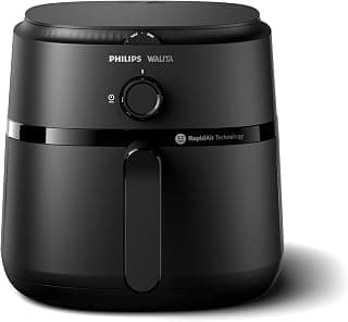 Fritadeira Airfryer Série 1000 XL, Philips Walita, 6,2 litros, Tecnologia RapidAir, Preta, 2 anos de garantia, 110v - NA130/00 - Produto 1 mais recomendado com 4.8 estrelas