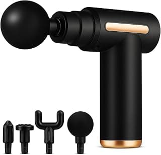 Massageador Elétrico Profissional Muscular Pistola de Massagem Recarregável Super Relaxante e Miofascial Ideal para Atletas e Praticantes de Esportes Acompanha 4 Ponteiras Removíveis e Possui Variação de Velocidades Cores Variadas Premium - Produto 6 mais recomendado com 4.1 estrelas