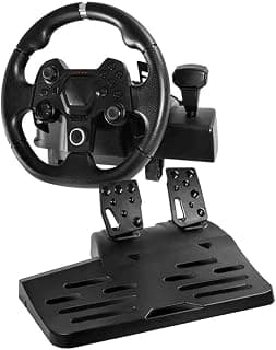 Warrior- JS090 Artaxes Volante Gamer com Force Feedback e Pedal - Produto 4 mais recomendado com 4.3 estrelas