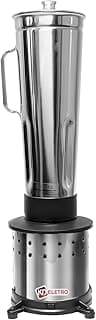 Liquidificador Industrial Alta Rotação 4 LITROS Prata com Jarra de Aço Inoxidável 220v Cozinhas - Produto 9 mais recomendado com 3.6 estrelas