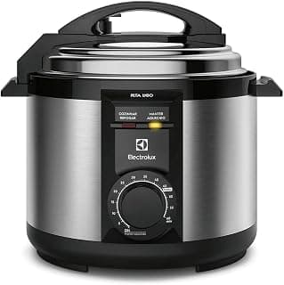 Electrolux Panela pressão elétrica capacidade 5L silenciosa segura 9 travas segurança timer feijão manter aquecido alça antitermica PCE20 inox 127v por Rita Lobo - Produto 3 mais recomendado com 4.8 estrelas
