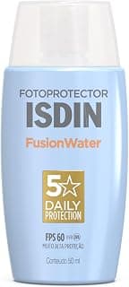 ISDIN Protetor Solar Facial Fusion Water 5 Stars Sem Cor FPS 60-50ml - Produto 1 mais recomendado com 4.8 estrelas