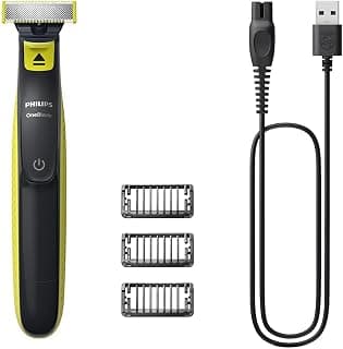 Aparador e Raspador de Pelos Philips OneBlade com 3 Pentes QP2724/10 À prova d'água - Bivolt - Produto 4 mais recomendado com 4.7 estrelas