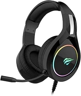 Havit HV-H2232d - Fone de Ouvido, Gamer, Iluminação RGB, com Microfone, Falante de 50mm, Conector 3.5mm - Produto 4 mais recomendado com 4.6 estrelas