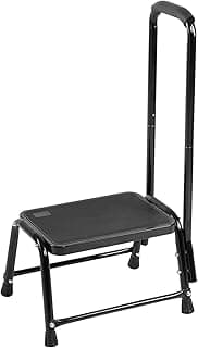 Leekpai Esteira com alça para adultos, idosos resistentes comporta 150 kg. Cadeira de degraus para adultos idosos, atraente preto para cozinha - Produto 1 mais recomendado com 4.6 estrelas