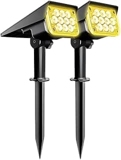 Kit 2 Mini Espeto Jardim Luminária solar à prova d'água 10led Ip44 Spot de luz para área externa piscina pátio quintal varanda vaso holofotes de caminho paisagem decoração Quente - Produto 6 mais recomendado com 4.3 estrelas