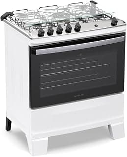 Fogão 5 Bocas Atlas Agile Up com Mesa de Inox A Gás Bivolt - Produto 10 mais recomendado com 4 estrelas
